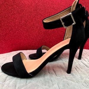 Ashley Stewart Black Strapped Heel